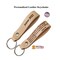 10 Pack Natural Leather Keychains Kit-Leather Craft Projects-DIY Leather Key Fobs for Stamping, Tooling, Engraving